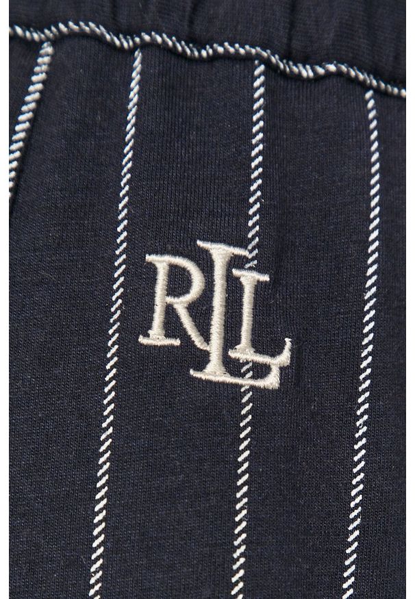 Lauren Ralph Lauren - Szorty piżamowe. Kolor: niebieski. Materiał: tkanina