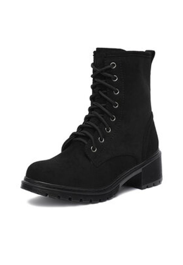 DeeZee Trzewiki 1898 Czarny. Kolor: czarny. Materiał: materiał