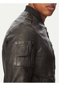Aeronautica Militare Kurtka skórzana 261PN5055U100839 Czarny Regular Fit. Kolor: czarny. Materiał: skóra #6