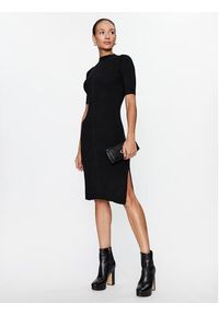 Guess Sukienka dzianinowa Arielle W3BK40 Z3940 Czarny Regular Fit. Kolor: czarny. Materiał: syntetyk