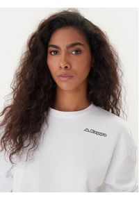 Kappa Bluza Logo Fekka 371M5EW Biały Regular Fit. Kolor: biały. Materiał: bawełna #5