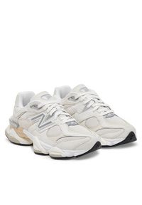 New Balance Sneakersy U9060WHT Beżowy. Kolor: beżowy. Materiał: zamsz, skóra #5
