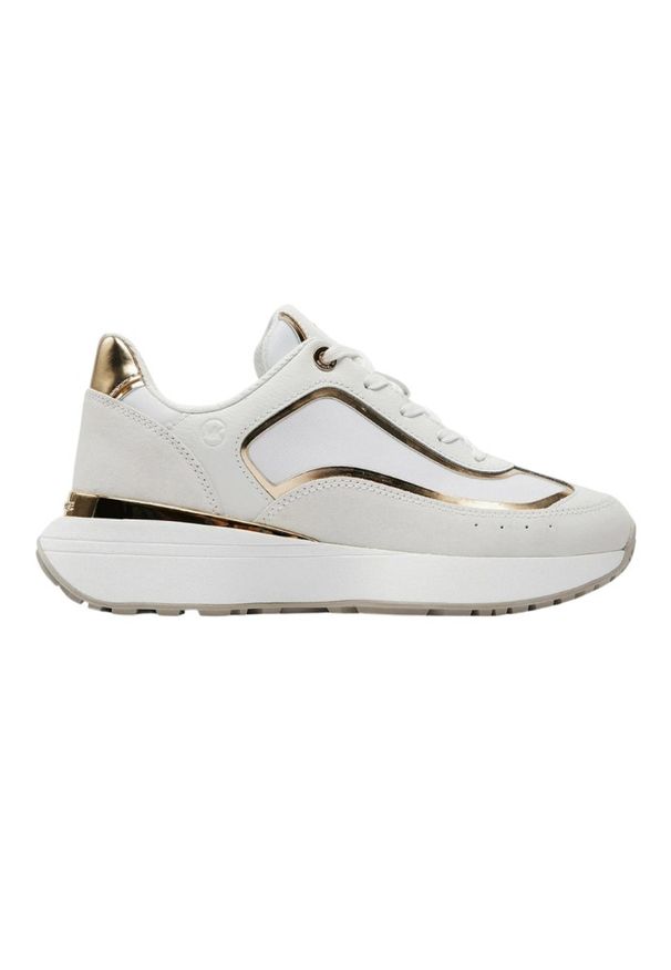 Michael Kors - MICHAEL KORS Białe sneakersy Ari Trainer. Kolor: biały