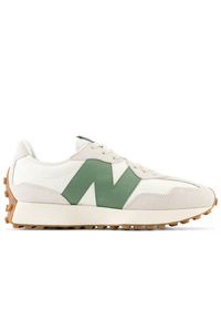 Buty New Balance U327LX - szare. Okazja: na co dzień. Kolor: szary. Materiał: materiał, skóra, zamsz, guma. Szerokość cholewki: normalna