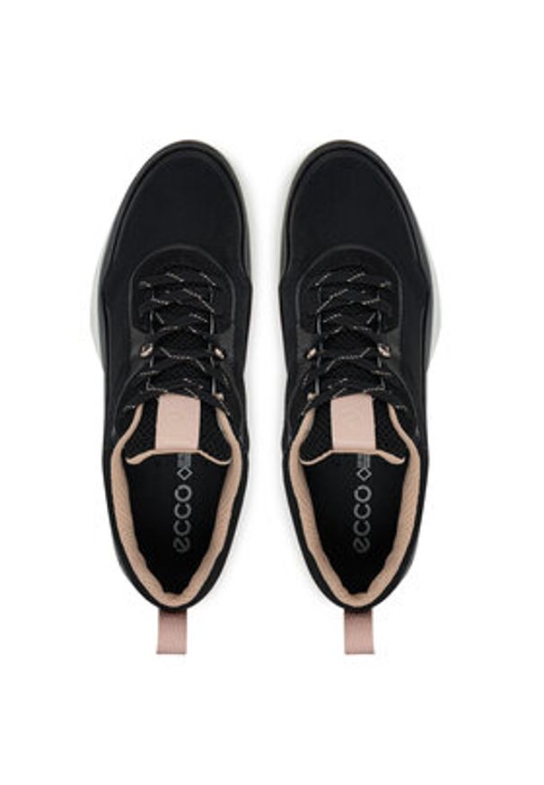 ecco - ECCO Sneakersy 88028361241 Czarny. Kolor: czarny. Materiał: materiał