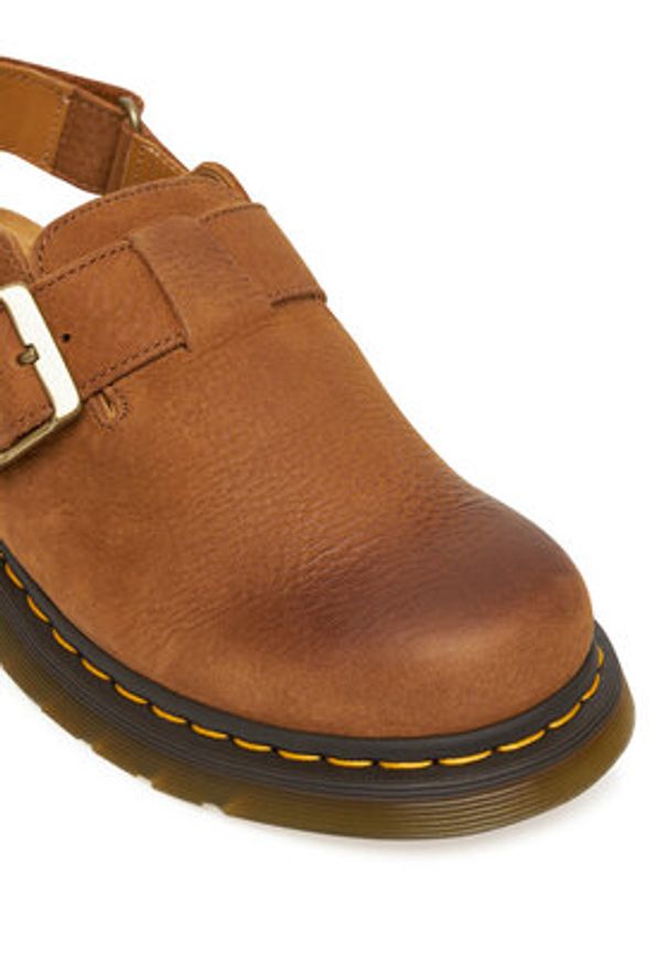Dr. Martens Sandały Jorge II Mule DM31568200 Brązowy. Kolor: brązowy. Materiał: nubuk, skóra