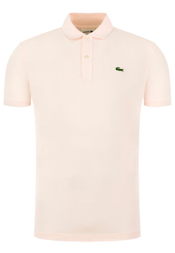 Lacoste Polo PH4012 Różowy Slim Fit. Typ kołnierza: polo. Kolor: różowy. Materiał: bawełna