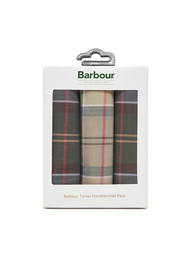 Barbour Zestaw 3 chusteczek MAC0010TA11 Zielony. Kolor: zielony. Materiał: materiał, bawełna