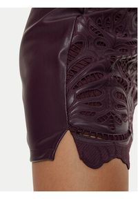 Vila Spódnica z imitacji skóry Paz 14102686 Fioletowy Slim Fit. Kolor: fioletowy. Materiał: skóra #8