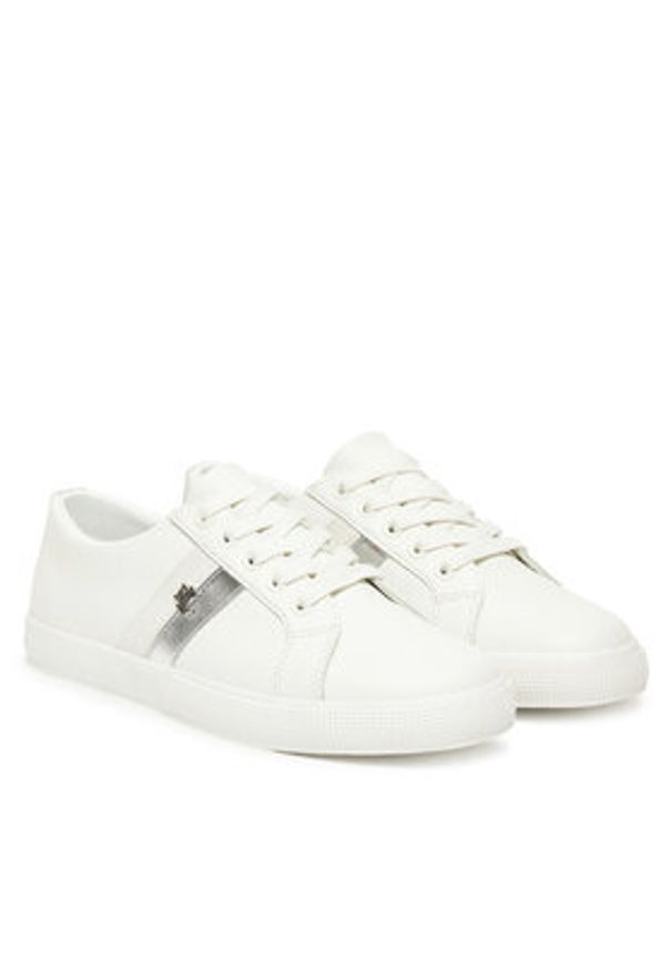 Lauren Ralph Lauren - LAUREN RALPH LAUREN Sneakersy Janson II 802979186001 Biały. Kolor: biały. Materiał: skóra
