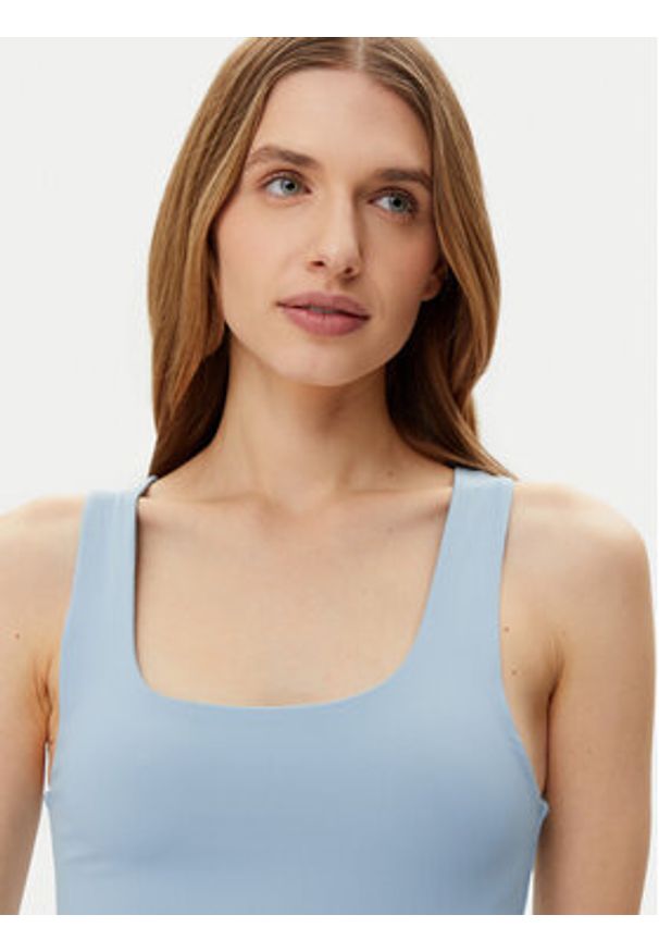only - ONLY Top Lea 15278090 Błękitny Regular Fit. Kolor: niebieski. Materiał: syntetyk