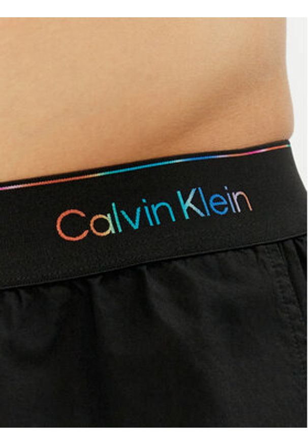 Calvin Klein Underwear Szorty piżamowe LV00NM2879 Czarny Regular Fit. Kolor: czarny. Materiał: bawełna