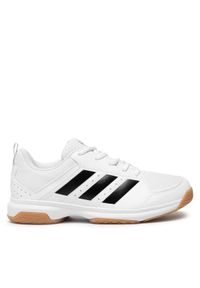 Adidas - adidas Buty halowe Ligra 7 M GZ0069 Biały. Kolor: biały. Materiał: skóra