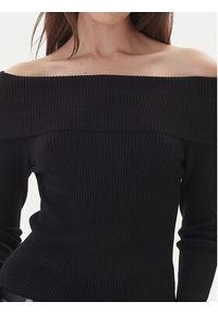 Kontatto Sweter 3M0813C Czarny Regular Fit. Kolor: czarny. Materiał: syntetyk, wiskoza #3