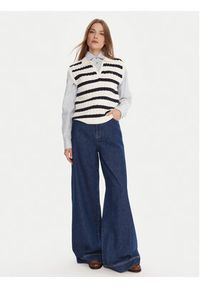Weekend Max Mara Jeansy Ciro 2525186042 Granatowy Wide Leg. Kolor: niebieski #4