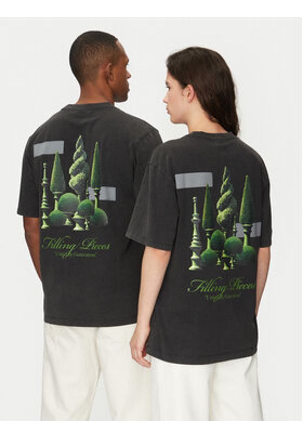 Filling Pieces T-Shirt Unisex Topiary 7449984 Szary Regular Fit. Kolor: szary. Materiał: bawełna