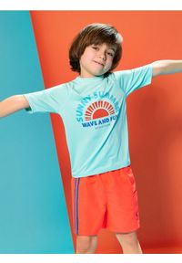 Sinsay - Szorty sportowe wiązane w talii Active - pomarańczowy. Kolor: pomarańczowy. Styl: sportowy