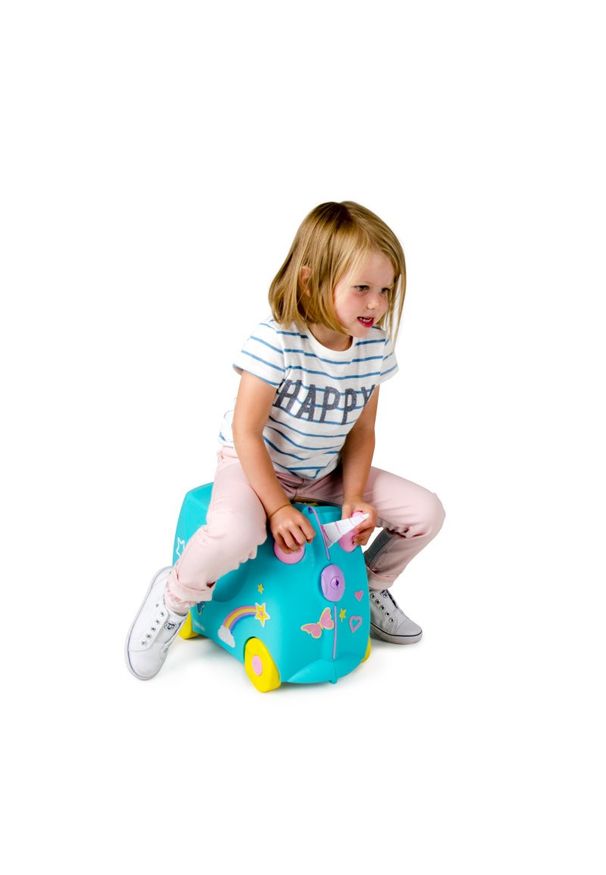 Trunki Jednorożec Una + naklejki TRU-0287. Materiał: guma. Styl: młodzieżowy, wakacyjny