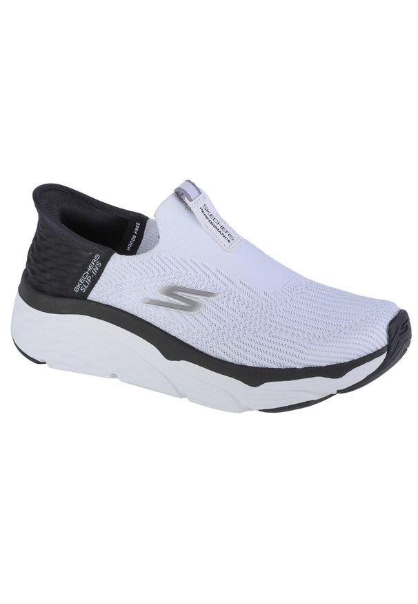 skechers - Buty do biegania damskie, Slip-Ins Max Cushioning - Smooth. Kolor: czarny, wielokolorowy, biały. Model: Skechers Sport. Sport: bieganie