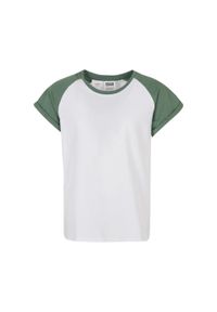 Urban Classics - T-shirt Dla Dziewczynki. Kolor: zielony, wielokolorowy, brązowy