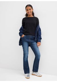 bonprix - Shirt z długim rękawem (3 szt.), z czystej bawełny. Kolor: czarny. Materiał: bawełna. Długość rękawa: długi rękaw. Długość: długie. Wzór: gładki