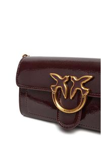 Pinko - PINKO Torebka Love One Wallet C PE25 PLTT 100062 A1UV Bordowy. Kolor: czerwony. Materiał: skórzane #5