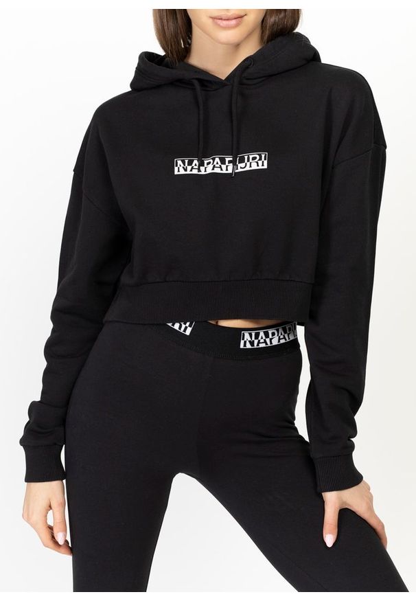 Bluza damska Napapijri Box Cropped (NP0A4FJR0411). Kolor: czarny
