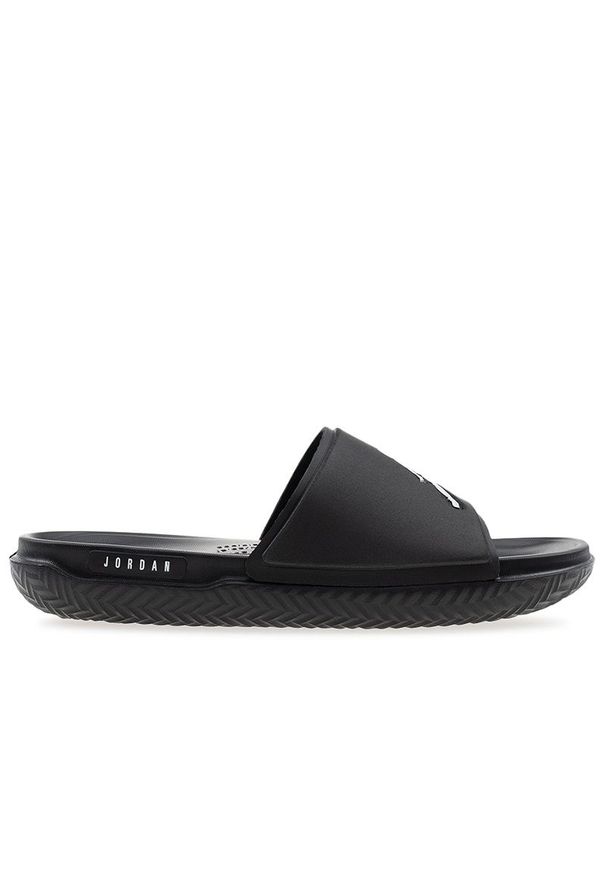 Klapki męskie Jordan Jumpman FQ1598-001 - czarne. Okazja: na co dzień. Zapięcie: pasek. Kolor: czarny. Sport: turystyka piesza, pływanie