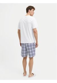 Jack & Jones Piżama Max 12277165 Biały Standard Fit. Kolor: biały. Materiał: bawełna, syntetyk #2