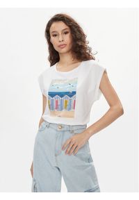 Liu Jo Bluzka MA4338 J5003 Biały Regular Fit. Kolor: biały. Materiał: bawełna