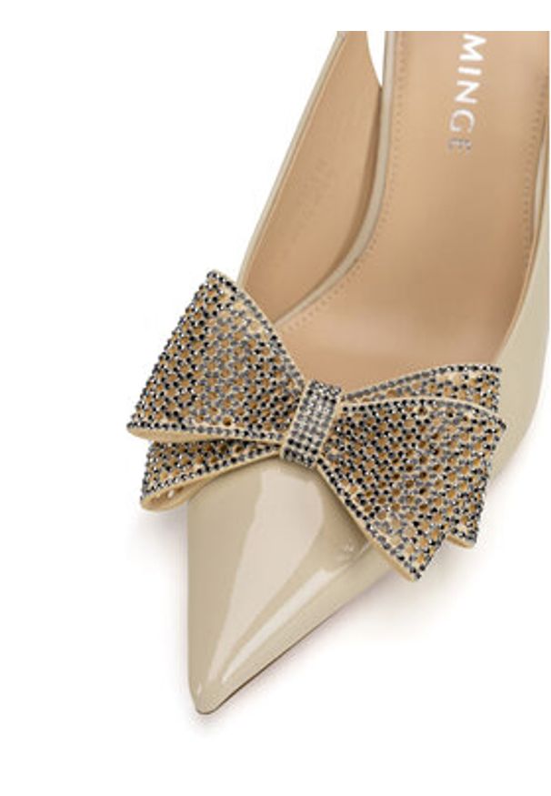 Eva Minge Sandały ANEMONE-V1892-56-1 Biały. Kolor: biały. Materiał: lakier, skóra