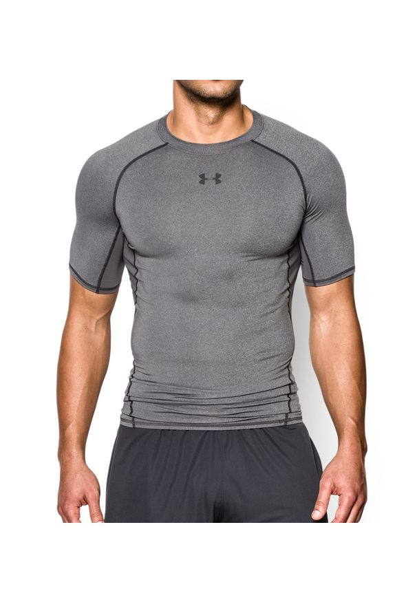Koszulka męska Under Armour HeatGear Compression Shirt 1257468. Materiał: materiał, włókno, elastan, poliester. Wzór: gładki