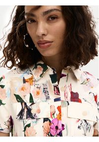 Desigual Sukienka koszulowa Fini 26SWVW48 Écru Regular Fit. Materiał: wiskoza. Typ sukienki: koszulowe #4