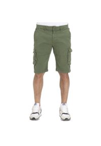 LEONE 1947 APPAREL - Męskie szorty bojówki w kolorze Earth Tones. Kolor: zielony. Materiał: tkanina. Długość: krótkie. Sezon: lato