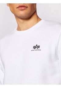 Alpha Industries Bluza Basic 188307 Biały Regular Fit. Kolor: biały. Materiał: bawełna #1