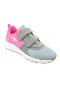 KangaRoos - KangaROOS buty sportowe na rzepy 18506 grey/neon pink różowe szare. Zapięcie: rzepy. Kolor: różowy, szary, wielokolorowy. Materiał: skóra ekologiczna, materiał #6