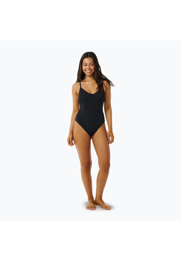 RIPCURL - Strój kąpielowy jednoczęściowy damski Rip Curl Premium Cheeky. Kolor: czarny