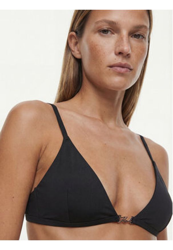 Karl Lagerfeld - KARL LAGERFELD Biustonosz braletka B1W47046 Czarny. Kolor: czarny. Materiał: bawełna