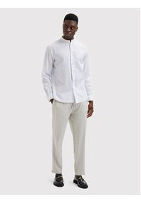 Selected Homme Koszula New Linen 16079054 Biały Regular Fit. Kolor: biały. Materiał: bawełna #2