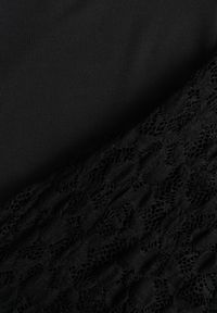 Born2be - Czarna Koronkowa Sukienka Taliowana z Odkrytymi Plecami Talifera. Kolor: czarny. Materiał: koronka. Długość rękawa: na ramiączkach. Wzór: koronka. Styl: elegancki, klasyczny #3