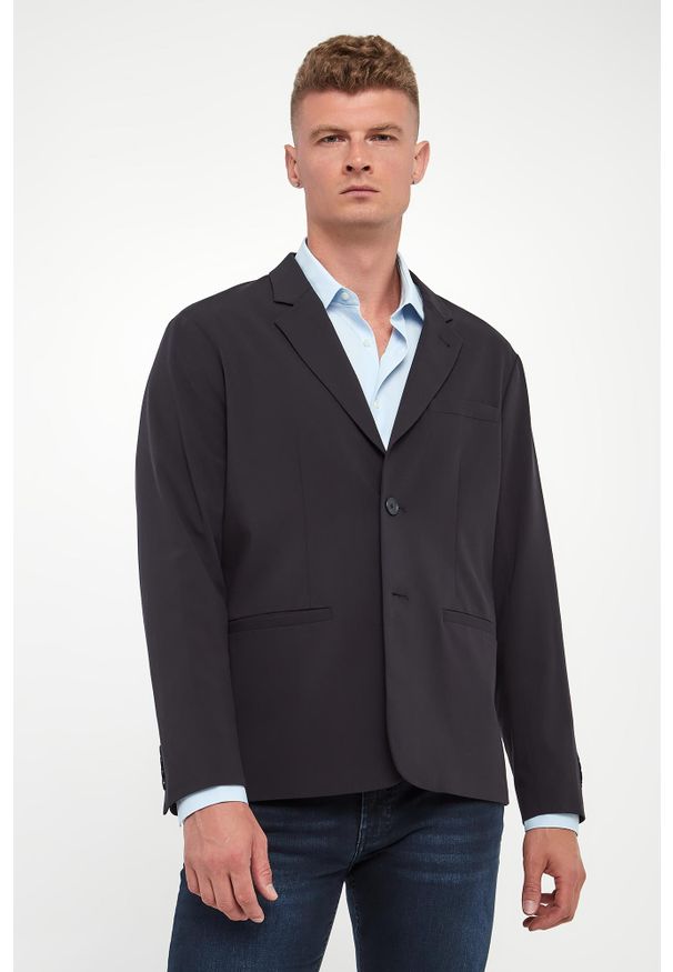 Armani Exchange - Marynarka męska z wełną ARMANI EXCHANGE. Materiał: wełna