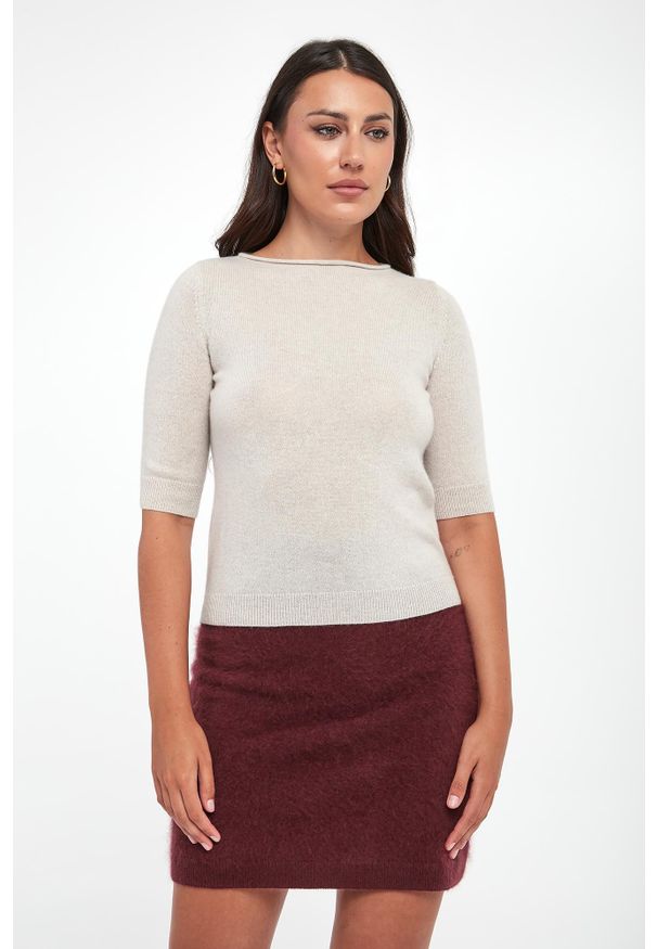 Marella - Sweter damski kaszmirowy Manto MARELLA. Materiał: kaszmir