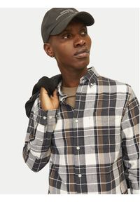 Jack & Jones Koszula Blubrook 12260710 Brązowy Comfort Fit. Kolor: brązowy. Materiał: bawełna #7