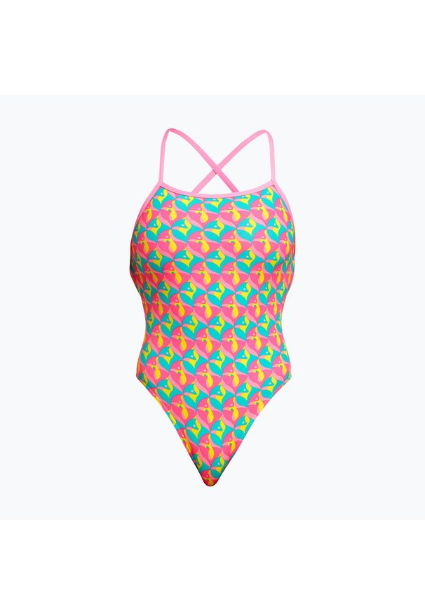 FUNKITA - Strój pływacki jednoczęściowy damski Funkita Strapped In One Piece. Kolor: różowy