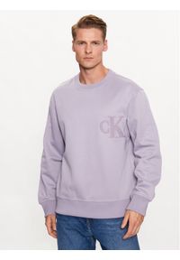 Calvin Klein Jeans Bluza J30J323454 Fioletowy Regular Fit. Kolor: fioletowy. Materiał: syntetyk #1