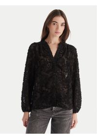 only - ONLY Bluzka Korsa 15360837 Czarny Oversize. Kolor: czarny. Materiał: syntetyk #1