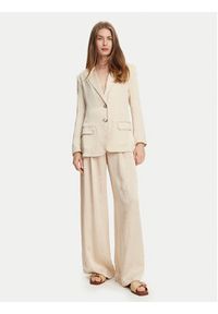 Marella Marynarka Selz 2513041085 Écru Regular Fit. Materiał: acetat #4
