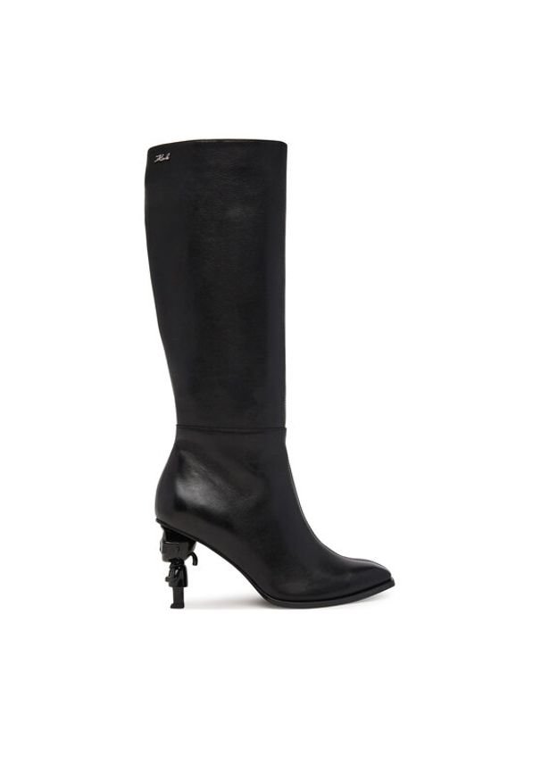 Karl Lagerfeld - KARL LAGERFELD Kozaki KL39175 Czarny. Kolor: czarny. Materiał: skóra
