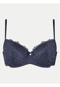Hunkemöller Biustonosz z fiszbiną Marine 206322 Granatowy. Kolor: niebieski. Materiał: syntetyk #2