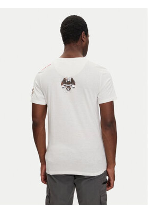 Brave Soul T-Shirt MTS-149DYLAN Écru Regular Fit. Materiał: bawełna